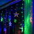 BLOOMWIN Lichtervorhang Stern Lichterkettenvorhang USB 3x0,65M 120LEDs 8Modi Stimmungslichter Weihnachtsbeleuchtung für Fenster Tür Innen Sternenvorhang Bunt - 4