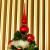 com-four® Christbaumspitze in rot matt, Weihnachtsbaumspitze aus echtem Glas für Weihnachten, Tannenbaumspitze für Ihren Christbaum, 28 cm - 2