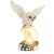 com-four® LED-Figur Eule mit Glaskugel - LED Beleuchtung zum Hinstellen - dekorative Weihnachtsfigur - 1