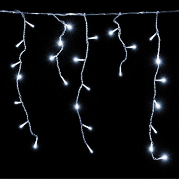 Deuba LED Lichterkette Regen 20m kaltweiß 600 LED Innen Außen Lichterregen Regenlichterkette Weihnachtsdeko Weihnachten - 5