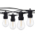 DGE 15M S14 LED Lichterkette Außen,15+3 1W 2 Pin Plug-in LED Birnen Lichterkette Glühbirnen Aussen,Lichterkette Beleuchtung Garten Wasserdichte Dekoration für Außen/Innen Party Café Patio Weihnachten - 1