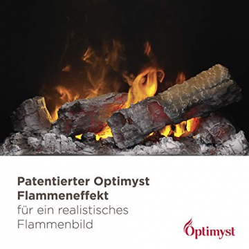 DIMPLEX - Cassette 600 LED inklusive Holzscheit-Set - Elektrokamin Einsatz Cassette - Patentierter 3D Optimyst Flammeneffekt - Wasserdampfkamin Elektrisch, Wasservernebelung LED Lampen - 6