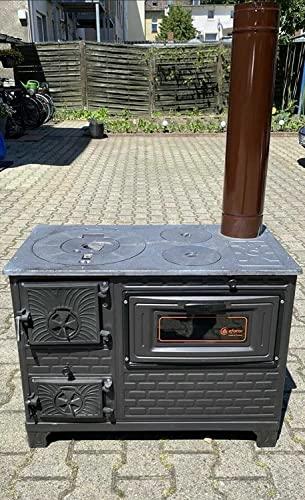 eforisi Outdoor-Küchenofen Terrassenofen Kuzine Soba/Gartenküche Ofen mit Holzkohle (Brennkammertür: Guss) - 1