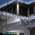 Eisregen Lichterkette Außen, LIGHTNUM 14M 360 LED Lichterkette Strom mit Stecker, Wasserdicht Weihnachtsbeleuchtung Kaltweiße, 8 Modi, Eiszapfen Lichtervorhang für Traufe, Treppe, Geländer, Fenster - 2