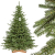 FAIRYTREES künstlicher Weihnachtsbaum BAYERISCHE Tanne Premium, Material Mix aus Spritzguss & PVC, inkl. Holzständer, 180cm - 1