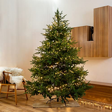 gresonic-Led-Cluster-Lichterkette-Strombetrieb Deko für Innen Außen Garten Weihnachtsbaum Hochzeit (500LED, Warmweiss Dauerlicht) - 4