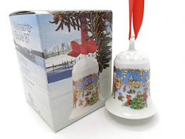 Hutschenreuther Porzellan Weihnachtsglocke 1987 in der Originalverpackung NEU 1.Wahl - 1