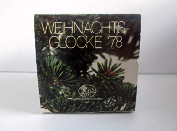 Hutschenreuther Weihnachtsglocke 1978*Rarität*ERSTAUSGABE, Porzellanglocke, Weihnachten, Baumschmuck, Anhänger - 4