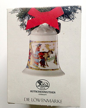 Hutschenreuther Weihnachtsglocke 1995*Rarität, Porzellanglocke, Weihnachten, Anhänger, Baumschmuck - 2