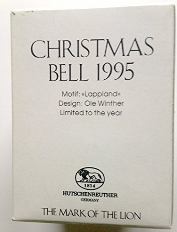 Hutschenreuther Weihnachtsglocke 1995*Rarität, Porzellanglocke, Weihnachten, Anhänger, Baumschmuck - 3