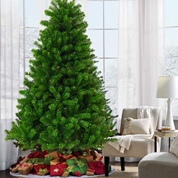 KENSWINO Weihnachtsbaum künstlich, künstlicher Baum, mit Schnellaufbau klappbares Regenschirmsystem, Tannenbaum künstlich 225cm ca.1200 Spitzen, unechter Tannenbaum inkl. Metall Christbaum Ständer… - 3