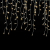 KESSER® Regenlichterkette 400 LED Lichterkette warm-weiß - inkl Fernbedienung - 8 Leuchteffekte - Timer - Dimmfunktion - In- & Outdoor Regenkette für Innen- und Außen Lichtervorhang Eisregen IP44 - 3