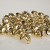 Kleenes Traumhandel 50 Stück 24 mm Kreuzschellen Glöckchen Schellen aus Eisen - mit Öse - Weihnachten (Gold Farbend) - 2