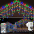 Lichterkette Eisregen Außen, 10M 396 LED Erweiterbar Eiszapfen Lichtervorhang Weihnachtsbeleuchtung mit 8 Beleuchtungsmodi und Timer, Wasserdicht Bunt Lichterkette mit Fernbedienung für Party, Balkon - 1