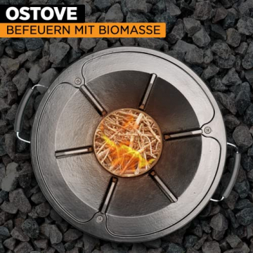 OSTOVE Raketenofen - Der innovative Holzofen ideal für Camping und Kochen im Freien (ALL-BLACK) - 9