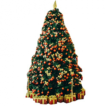 PJDOOJAE Weihnachtsbaum Künstliche Weihnachtsbaumzweige Mit Metallständer Zur Dekoration, Weihnachtsbaum Hoteldekoration 2,1 M Weihnachtsbaum 2,4 M Große Haushaltspuderfreie PVC-Tasche - 1