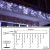 Qedertek 432 LED Eisregen Lichterkette Außen/innen, 10.8M Eisregen Lichtervorhang Weihnachtsbeleuchtung, 8 Modi, Timer, Dimmbar Lichterkette mit Fernbedienung, Weihnachts Deko, Balkon (Weiß) - 3