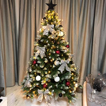 SEGVA Christbaum LED Überwurf, Weihnachtsbaum-Überwurf-Lichterkette mit 10 Girlanden 350er , LED Lichterkette für Weihnachtsbaum (1,8m-2,7m Baum) - 3