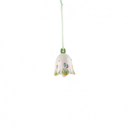 Villeroy und Boch New Flower Bells Ornament "Tulpe", Porzellan, Grün/Gelb, Glöckchen - 1