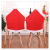 Coliang Weihnachtsmann Weihnachtsstühle Abdeckkappe Vlies Abendessen Tisch Red Hat Stuhlrückenbezüge Weihnachten Weihnachtsschmuck für Zuhause 65x50 cm (Stuhl zurück Decken) - 1
