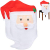 com-four® 2X Premium Stuhlhussen Abdeckung Weihnachtsmann, detailreiche Dekoration zum Überziehen auf den Stuhl für Weihnachten (02 Stück - Santa Claus) - 1