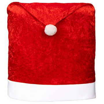 COM-FOUR® 2X Premium Stuhlhussen für Weihnachten - Weihnachtsdeko für Stühle - Stuhlabdeckung im weihnachtlichen Design - Stuhlbezug - 6