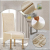 XIANYU Stretch Abnehmbare Waschbare Esszimmerstuhlbezüge Stretch Stuhlbezüge Stuhlbezug Parsons Stuhlhussen Für Esszimmer (Beige,Set of 6(XL)) - 2