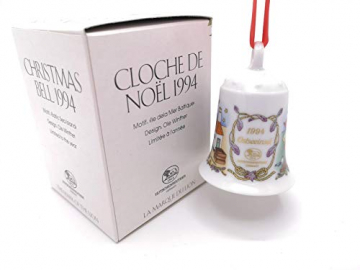 Hutschenreuther Weihnachtsglocke 1994 Ostseeinsel, mit Originalverpackung, Porzellanglocke Weihnachten Baumschmuck Glocke Design von Ole Winther / Porcelain bell / Campanella porcellana - 2