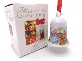 Hutschenreuther Weihnachtsglocke 1998*Rarität, Porzellanglocke, Anhänger, Baumanhänger, Baumschmuck - 1