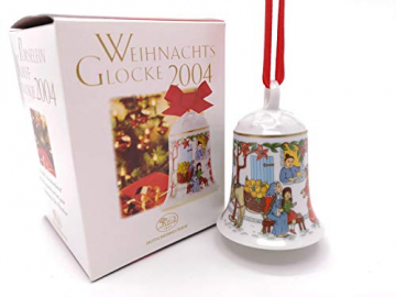 Hutschenreuther Weihnachtsglocke 2004, Porzellanglocke, Weihnachten, Baumschmuck, Baumanhänger, Anhänger - 1