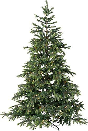 infactory Christbaum: Künstlicher Weihnachtsbaum mit 500 LEDs und 70 Ästen, 225 cm, grün (Elektrischer Weihnachtsbaum) - 1