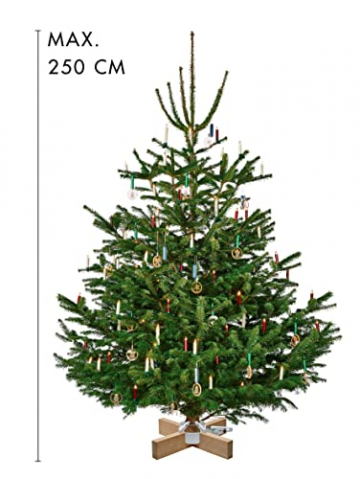 KRINNER Design Weihnachtsbaum Christbaumständer Kopenhagen Eiche/weiß inkl. Fußpedal-und Einseiltechnik für Baumhöhe bis 2,5m 95021 - 6