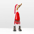 Rikmani - Holzfigur Santa Ente Weihnachten - Handgefertigte Dekoration aus Holz Geschenk Figur Set - 3