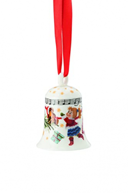 Rosenthal Hutschenreuther Weihnachtslieder 21 'Porzellanglocke - Lasst Uns froh. ' 7 cm - 1