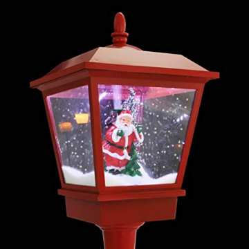 vidaXL Weihnachten Wegeleuchte mit Weihnachtsmann Schneefallfunktion Weihnachtslaterne Dekoration Lampe Leuchte Weihnachtsdeko 180cm LED - 3
