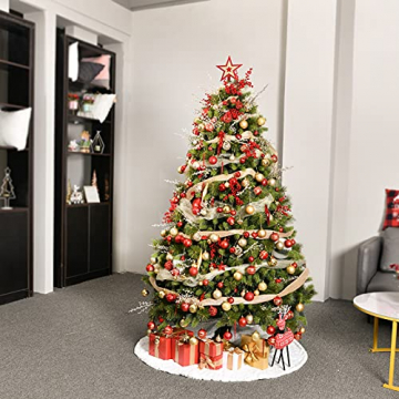 YILEEY Weihnachtskugeln Weihnachtsdeko Set Rot und Gold 88 STK in 21 Farben, Kunststoff Weihnachtsbaumkugeln Box mit Aufhänger Christbaumkugeln Plastik Bruchsicher, Weihnachtsbaumschmuck, MEHRWEG - 7