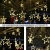 12 Sterne 138 LEDs Lichterkette, 2.3m Lichtervorhang Warmweiß Weihnachtsbeleuchtung Innen/Außen Sternenvorhang 8 Modi Für Innen Außen, Weihnachten, Party, Deko, Hochzeit, Halloween - 3