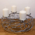 Bada Bing Metall Adventskranz Modern Silber Draht Ø ca. 36 cm Kerzenhalter Deko Kranz für 4 Kerzen Weihnachten 87 - 2