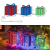 DELICHTER LED Weihnachtsdeko, 3× Rot/Grün/Blau Geschenkbox mit schleifen Weihnachtsbeleuchtung für Innen,zimmer,Wohnung beim Tannenbaum - 2