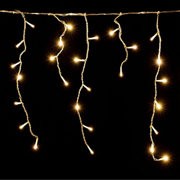 Deuba LED Lichterkette Regen 20m warmweiß 600 LED Innen Außen Lichterregen Regenlichterkette Weihnachtsdeko Weihnachten - 5