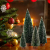 Mini Weihnachtsbaum Künstlicher, 4 Stück Mini Tannenbaum Künstlich mit Schnee-Effek, Klein Mini Christbaum 10/15/20/25 cm (Grün) - 4