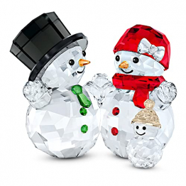 Swarovski Schneemannfamilie, Weihnachtliche Dekoration mit Strahlenden Swarovski Kristallen - 1