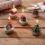 THE TWIDDLERS 15 Mini Weihnachten Teelichter Kerzen Ohne Duft, 5 Designs, 5x4cm - Weihnachtliche Tischdekoration - 4