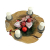 Trendy Home GmbH großer Adventskranz Adventsschale Teak Wurzelschale Teakschale Holzschale Obstschale Schale rund Ø 50 cm Dekoschale - 3