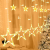 Weihnachtslichterkette Lichterkette Sterne 138 LEDs 8 Modi Lichtervorhang Innen/Außen IP65 Wasserdicht Weihnachtsbeleuchtung Sternenvorhang Für Weihnachten Hochzeit Festen - Weihnachtsdeko (Warmweiß) - 1
