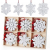 Anstore 30 Stück Christbaumschmuck Holz Schneeflocke Weihnachtsbaum Hängende Ornamente weiß Verzierung Holzscheiben (7cm) - 1