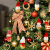 EYCLFY Strohsterne Christbaumschmuck, 52 Stück Strohsterne Schmuck Weihnachtsbaum Dekorationen, Strohengel Anhänger für Weihnachtsdeko Christmas Tree Decorations - 4