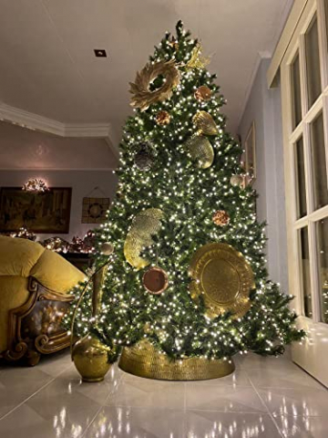 Giulia Grillo Künstlicher Weichnachtsbaum 210 cm Dicht, 2382 Zweige, Weihnachtsbaum Luxury grün mit Spitzen realistisch, PE/PVC, grün - 7