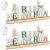 com-four® LED Deko Aufsteller aus Holz - beleuchteter Schriftzug auf Holzsockel - Deko-Schriftzug zum Hinstellen für Weihnachten - Stimmungslicht mit Timer (Rentiere - grün) - 2
