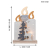 EGLO LED Weihnachtsdeko, Weihnachts-Silhouette Kerzen aus Holz mit Rentier und Baum, Winterlandschaft mit Timer und batteriebetriebener Beleuchtung, warmweiß - 3